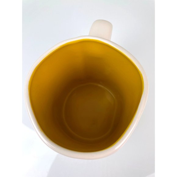 Rae Dunn Busy Bee Graphic Ceramic Coffee Mug, Yellow Center, Kitchen Dining Gift - Picture 7 of 9